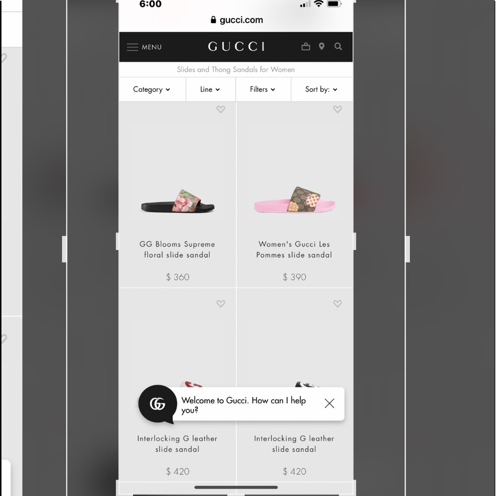 Not for sale - info - Gucci Bloom slides are $360 brand new on Gucci’s website!